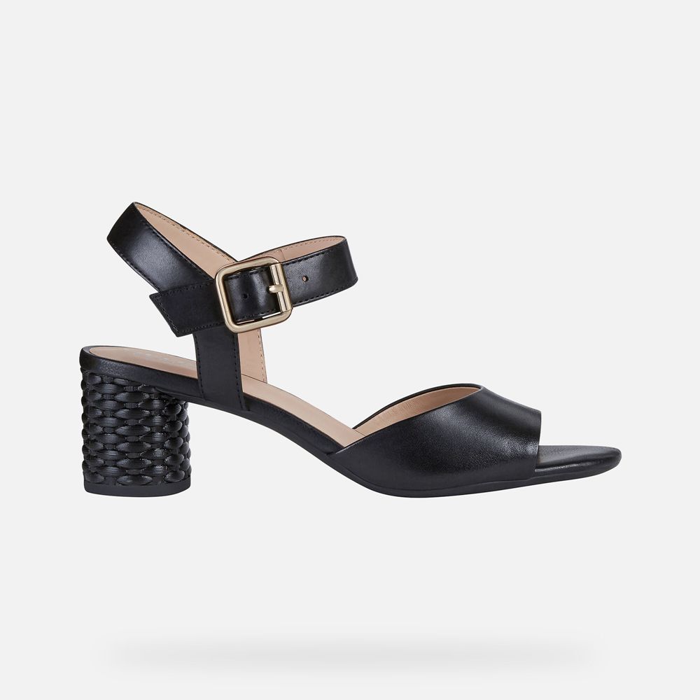 Sandalias Geox Senhora Pretas - Ortensia - RDQIE8435